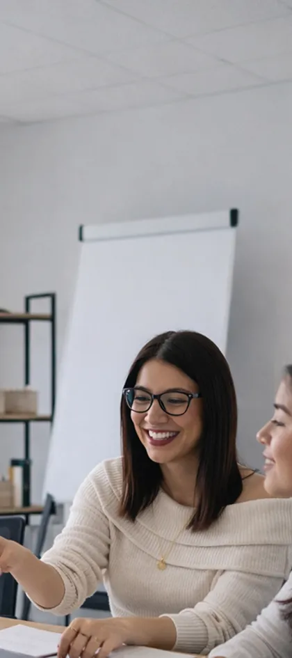 Emprendedora trabajando